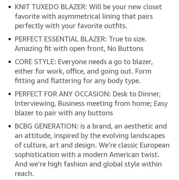 BCBG Tuxedo Blazer in Black - Picture 13 of 15